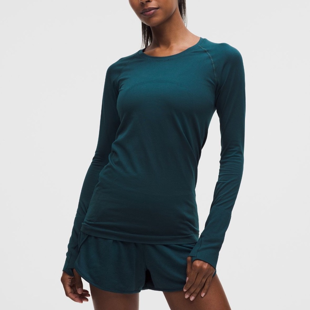 lululemon athletica Teal Long Sleeve Top